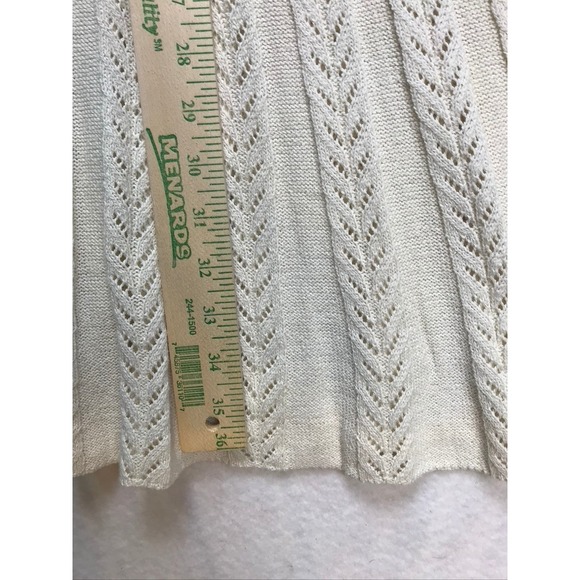 Z SUPPLY Womens Cream Pointelle Knit Maxi Skirt ZK251498 Small Ivory Boho - Picture 7 of 10